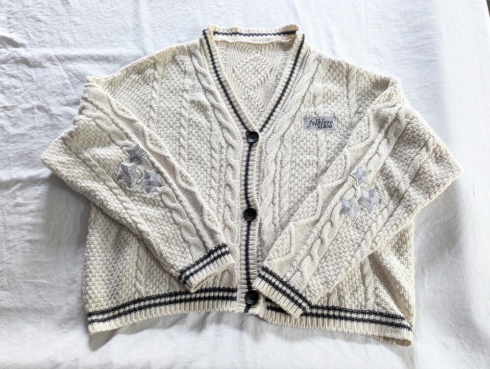 Taylor Swift Size XL 2XL Folklore Album Cardigan July 2020 Original Swiftie